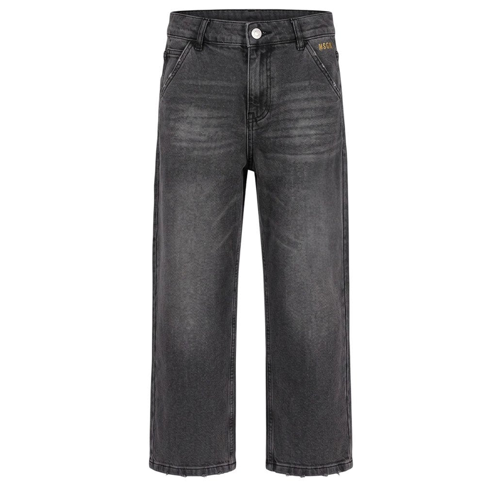Jeans in denim F6MSJBDP224 102 GRIGIO SCURO MSGM KIDS 