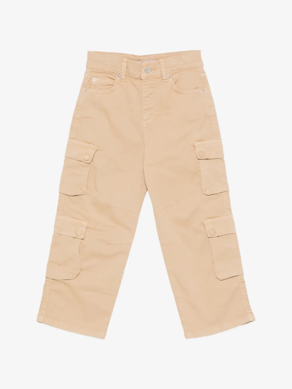 pantalone cargo con logo F6MSJGPA055 MS030 CAMEL INCENSE MSGM KIDS 