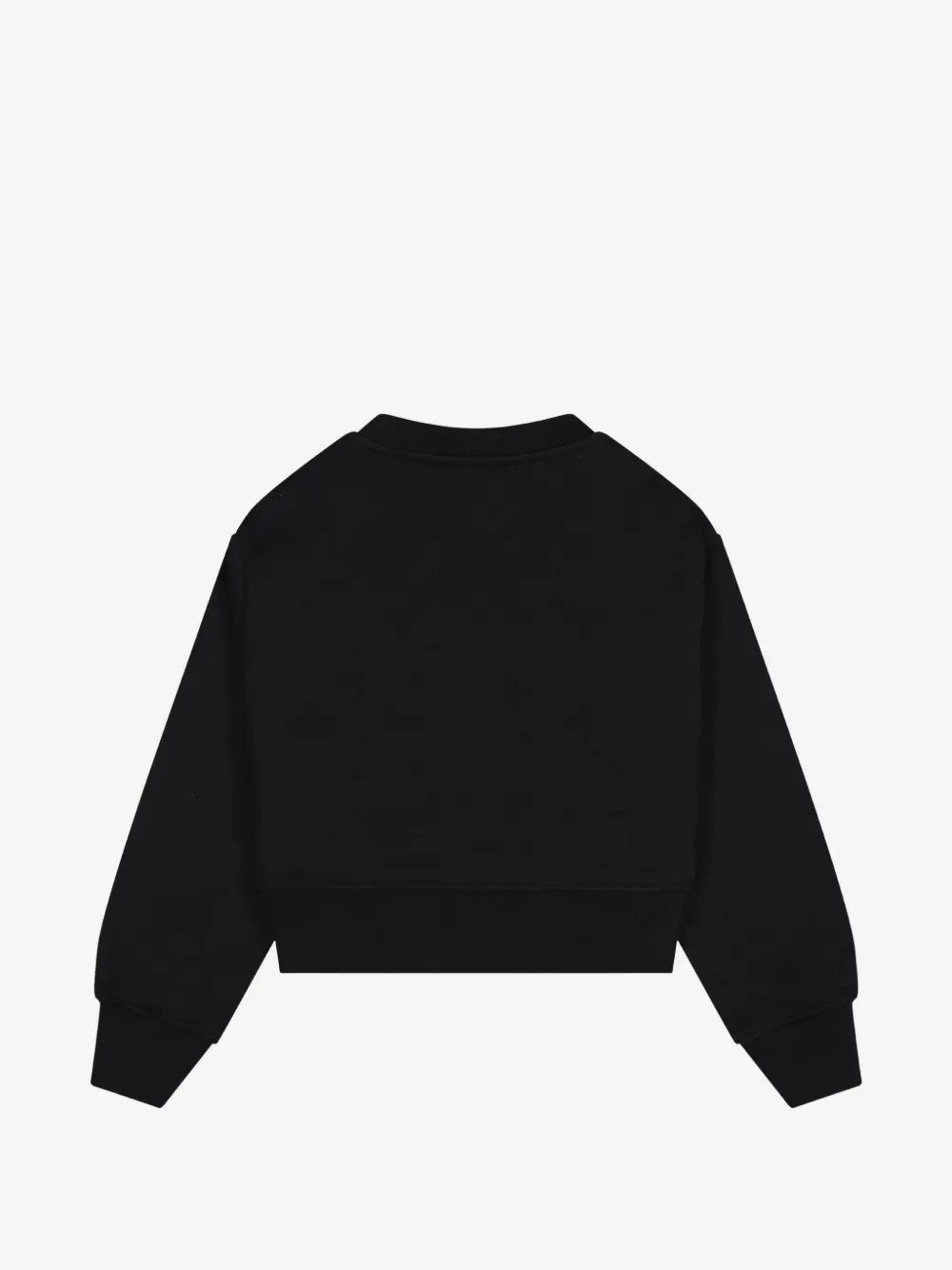 felpa in cotone felpato F6MSJGSW047 110 NERO MSGM KIDS 