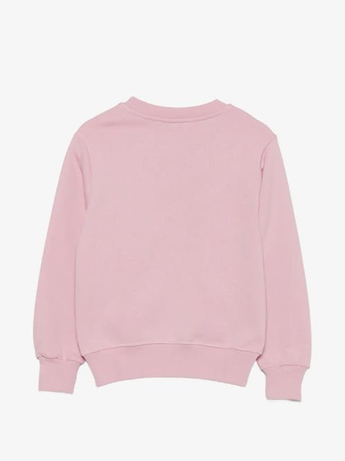 felpa con maxi logo grafico F6MSJUSW009 MS090 PINK NECTAR MSGM KIDS 