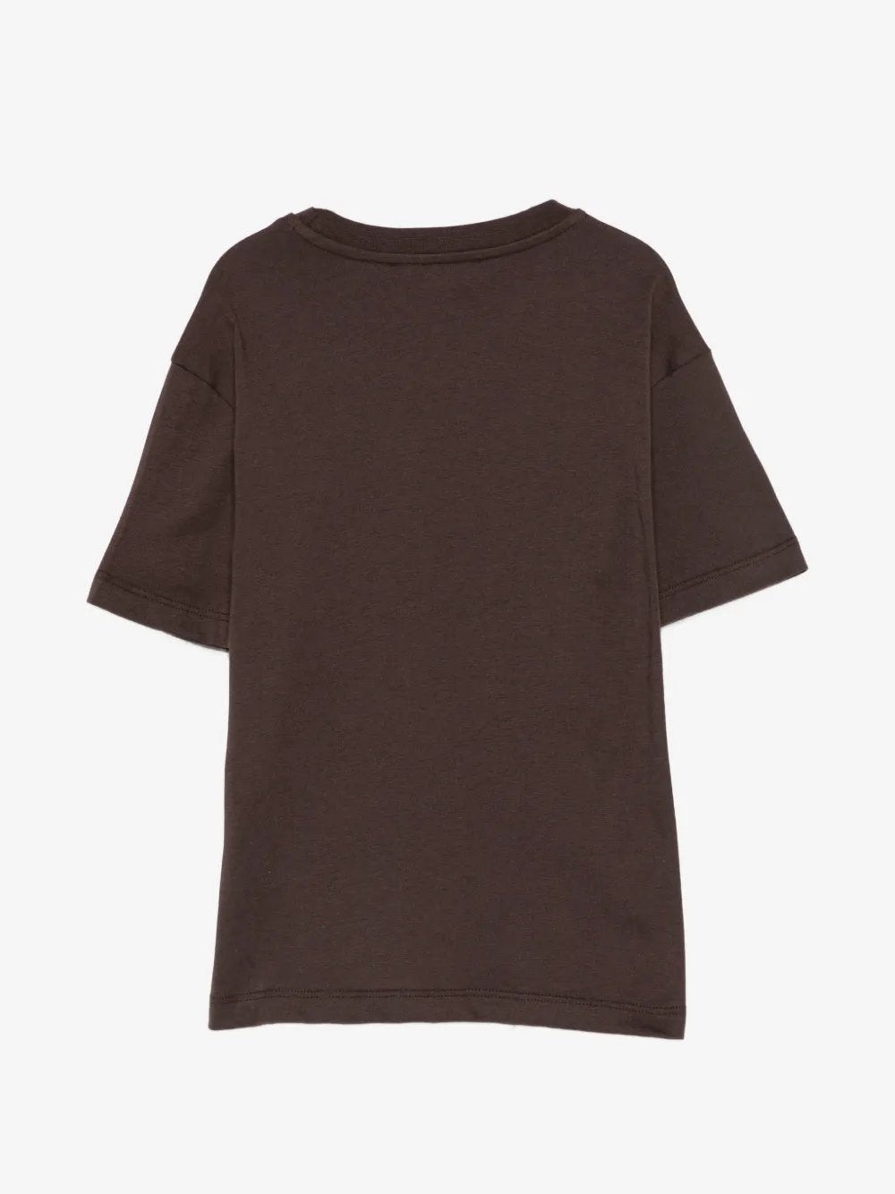 t-shirt con logo grafico F6MSJUTH010 943 CAFFÈ MSGM KIDS 