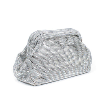 clutch con micro cristalli PERGINE ARGENTO ODI' ODI' 