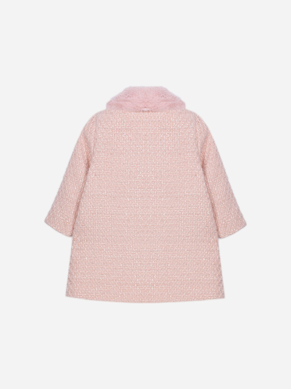cappotto con collo ecopelliccia CA4333220 883 PALE PINK PATACHOU 