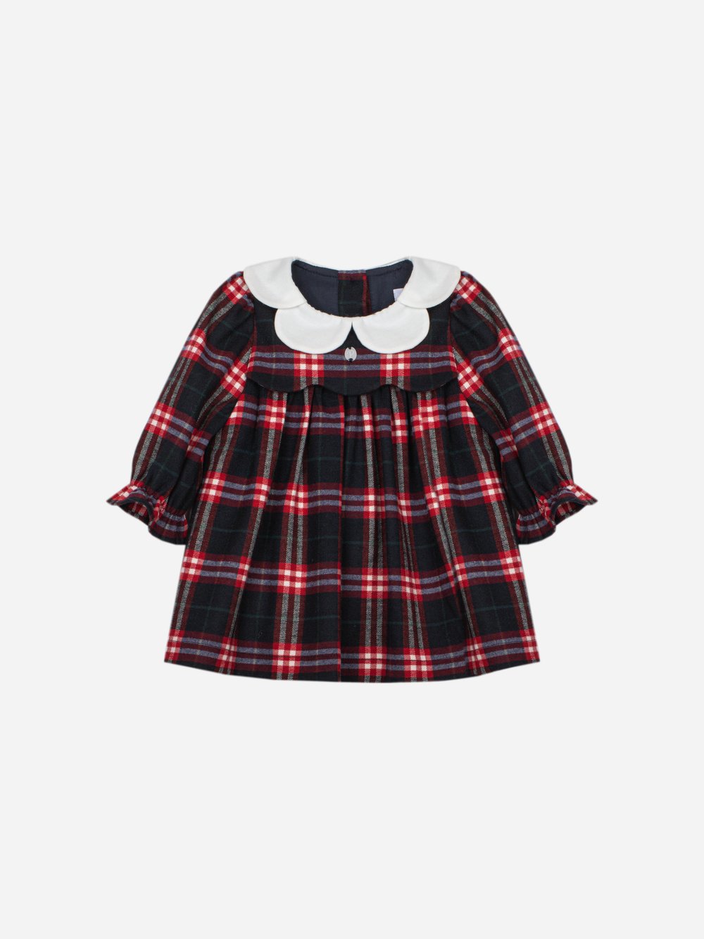 abito neonata fantasia scozzese VET4333133 Z0162 TARTAN PATACHOU 