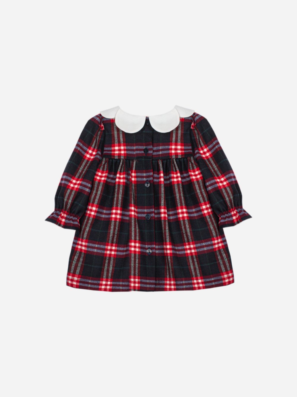 abito neonata fantasia scozzese VET4333133 Z0162 TARTAN PATACHOU 