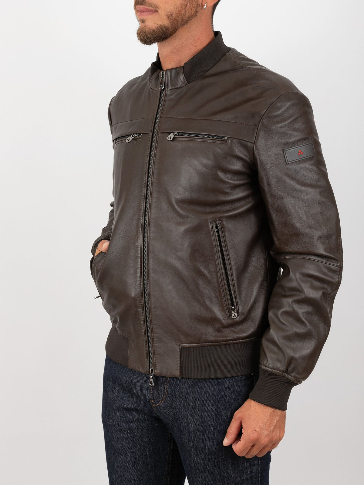 giubbino biker in pelle SANDS LE TTP FW 09 961 PeUTEREY 