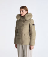 PeUTEREY piumino corto con cappuccio Beige