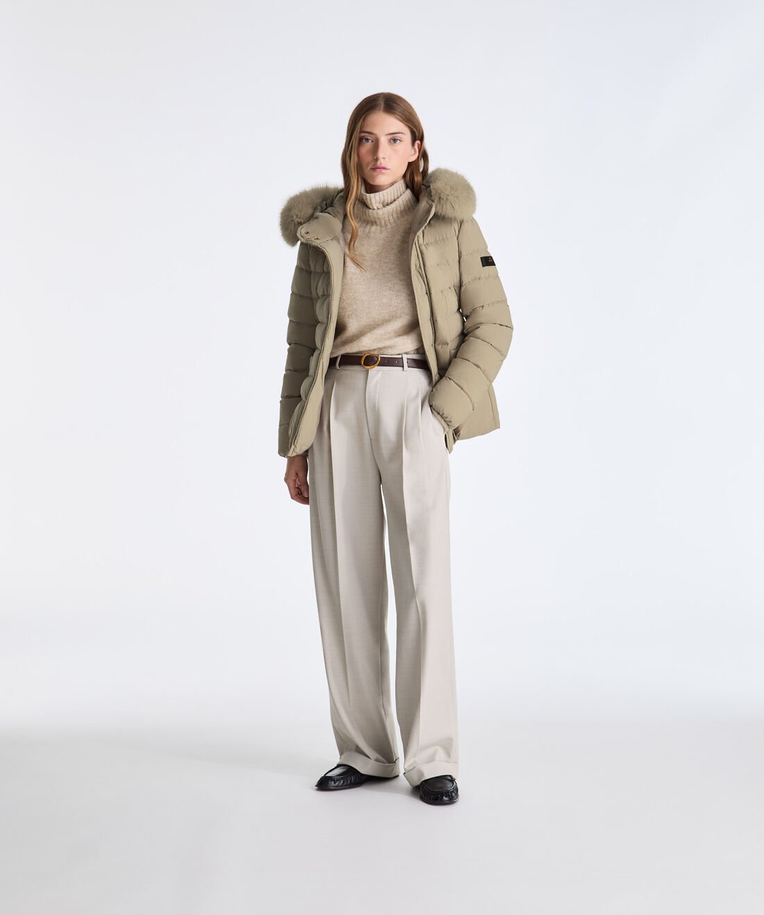 piumino corto con cappuccio TURMALET ML 06 FUR 852 PeUTEREY 