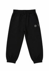 PHILIPP PLEIN pantalone jogger con logo Nero