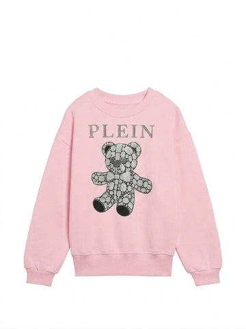 felpa con orso strass F6PHJGSW007 042 PHILIPP PLEIN 