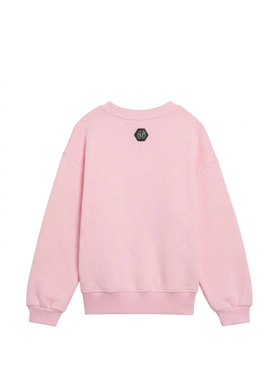 felpa con orso strass F6PHJGSW007 042 PHILIPP PLEIN 