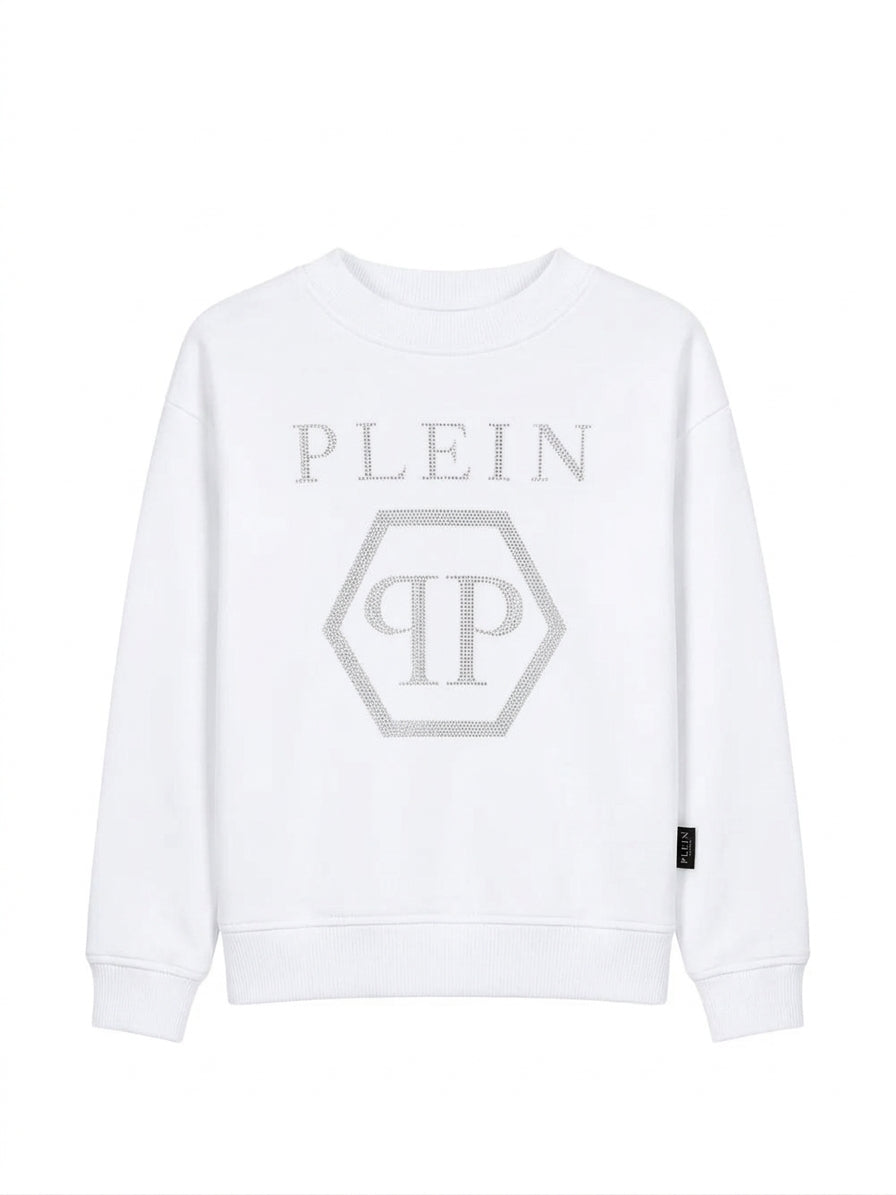 felpa con strass exagon F6PHJGSW021 002 PHILIPP PLEIN 