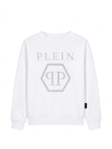 felpa con strass exagon F6PHJGSW021 002 PHILIPP PLEIN 