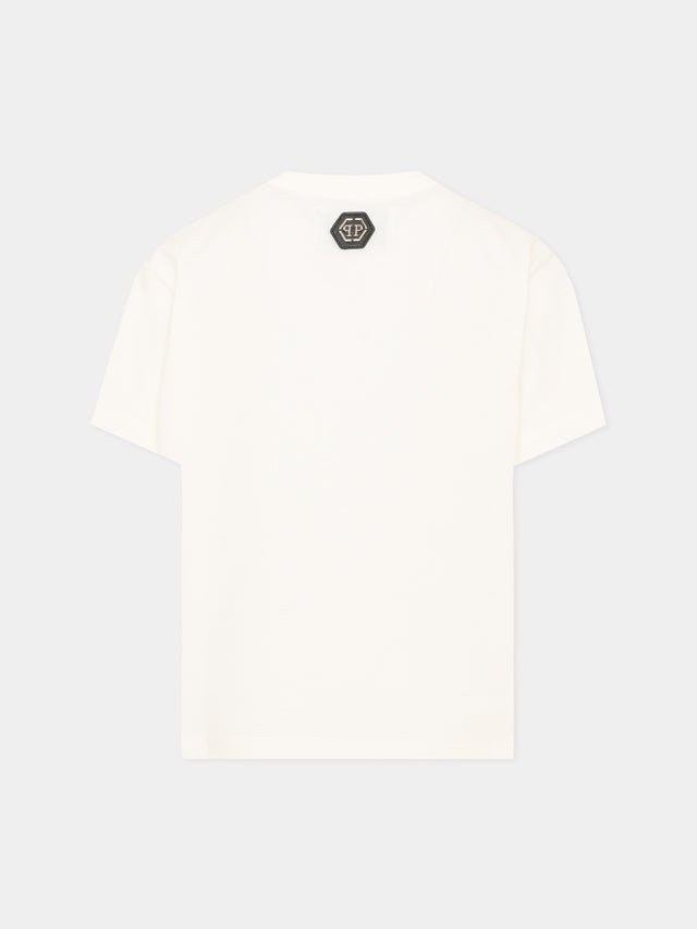 t-shirt con orso strass F6PHJGTH005 002 PHILIPP PLEIN 