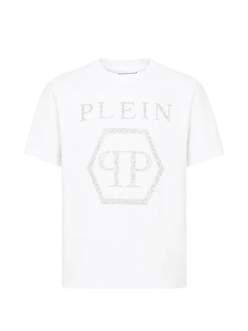 t-shirt logo strass F6PHJGTH022 002 PHILIPP PLEIN 