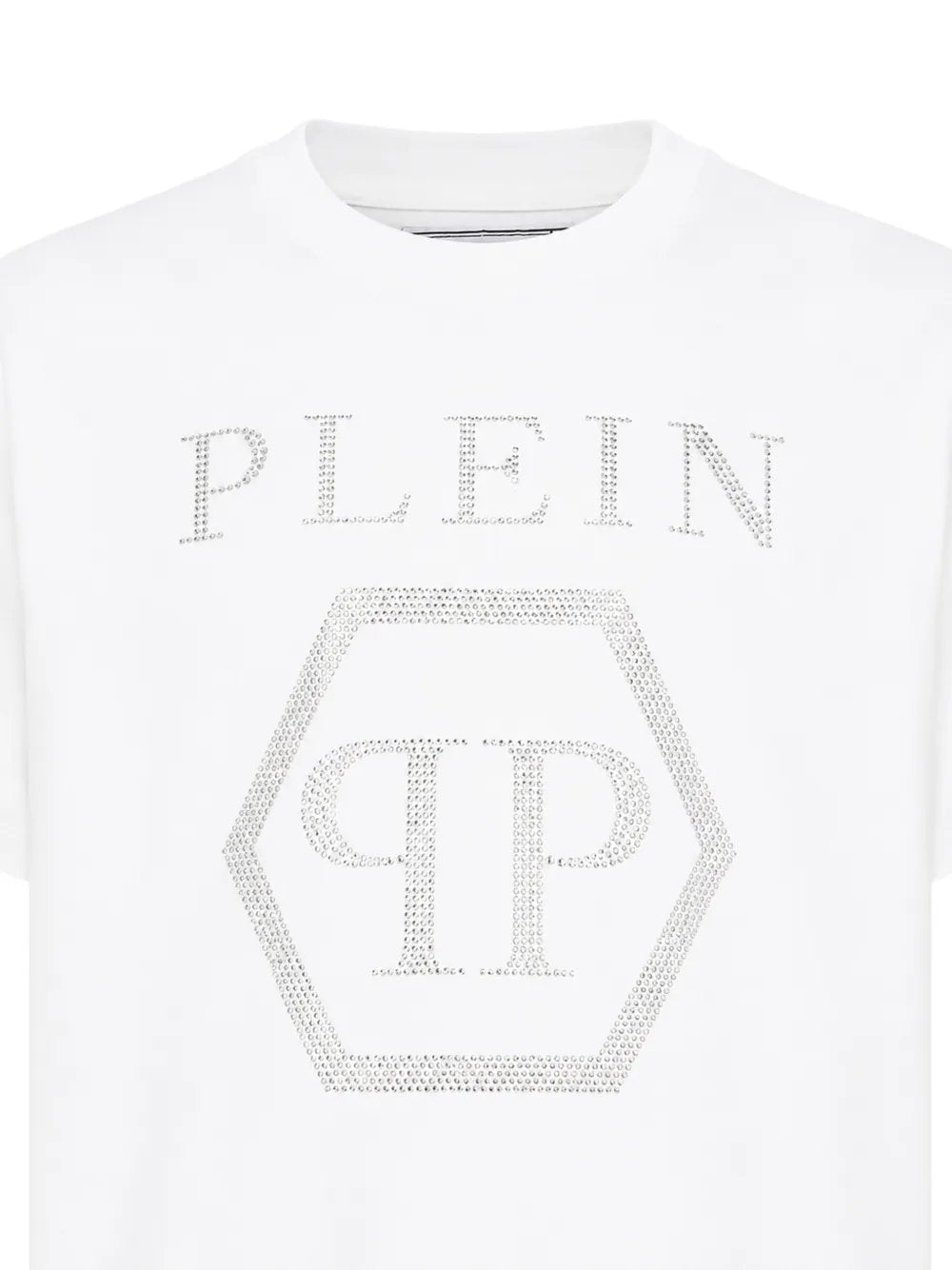 t-shirt logo strass F6PHJGTH022 002 PHILIPP PLEIN 