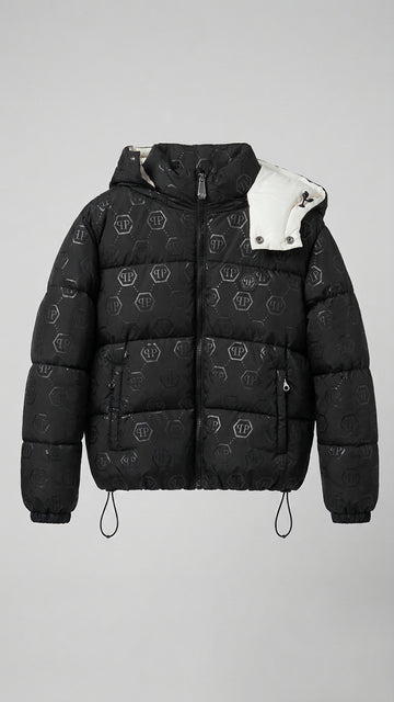 Piumino imbottito con logo monogram F6PHJUPF073 110 PHILIPP PLEIN 