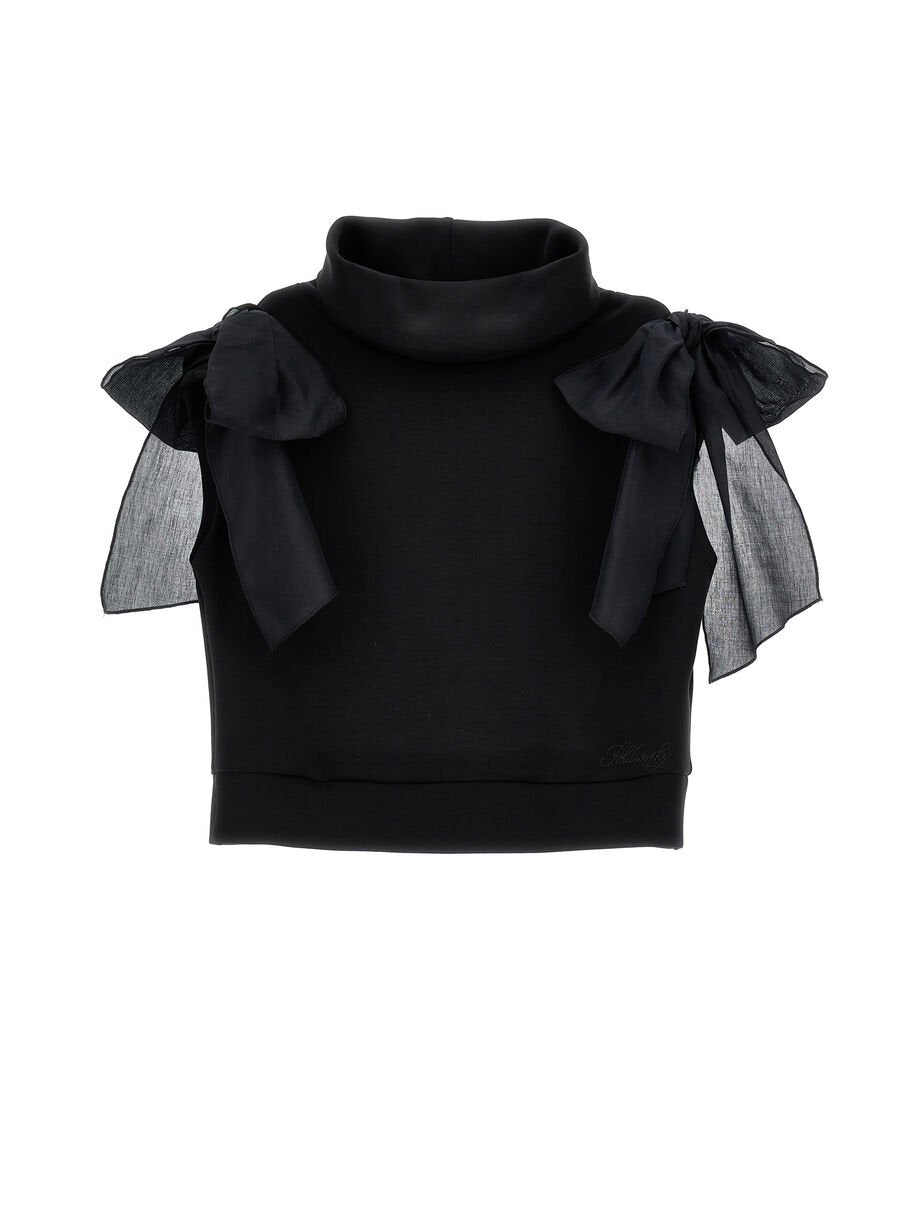 top in neoprene con fiocchi I1H305 8209 0050 PHILOSOPHY 