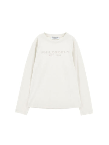 t-shirt maniche lunghe con logo I9H601 8703 0001 PHILOSOPHY 
