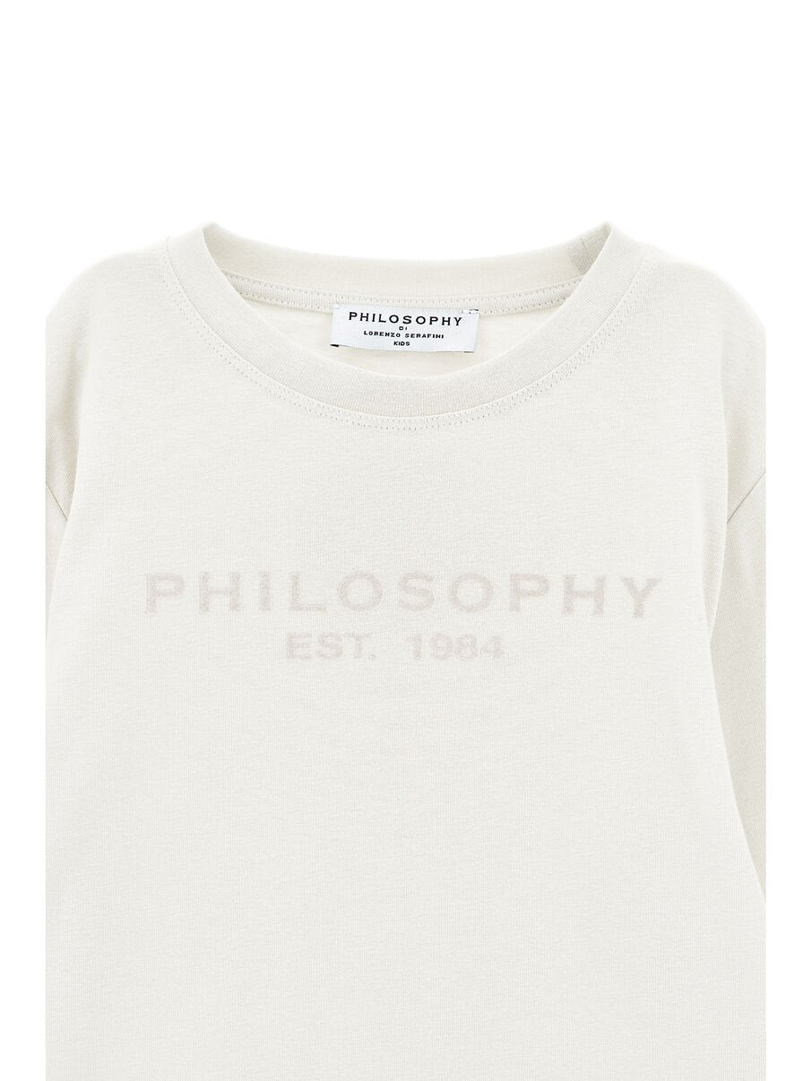 t-shirt maniche lunghe con logo I9H601 8703 0001 PHILOSOPHY 