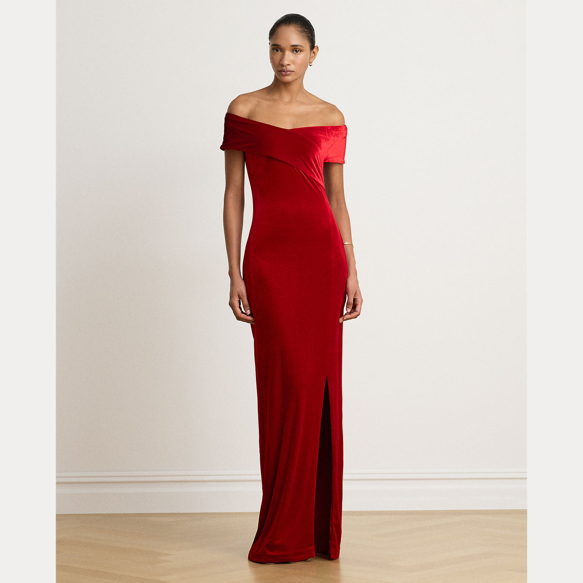 abito da sera in velluto 253-B27594 001 LAUREN RALPH LAUREN 