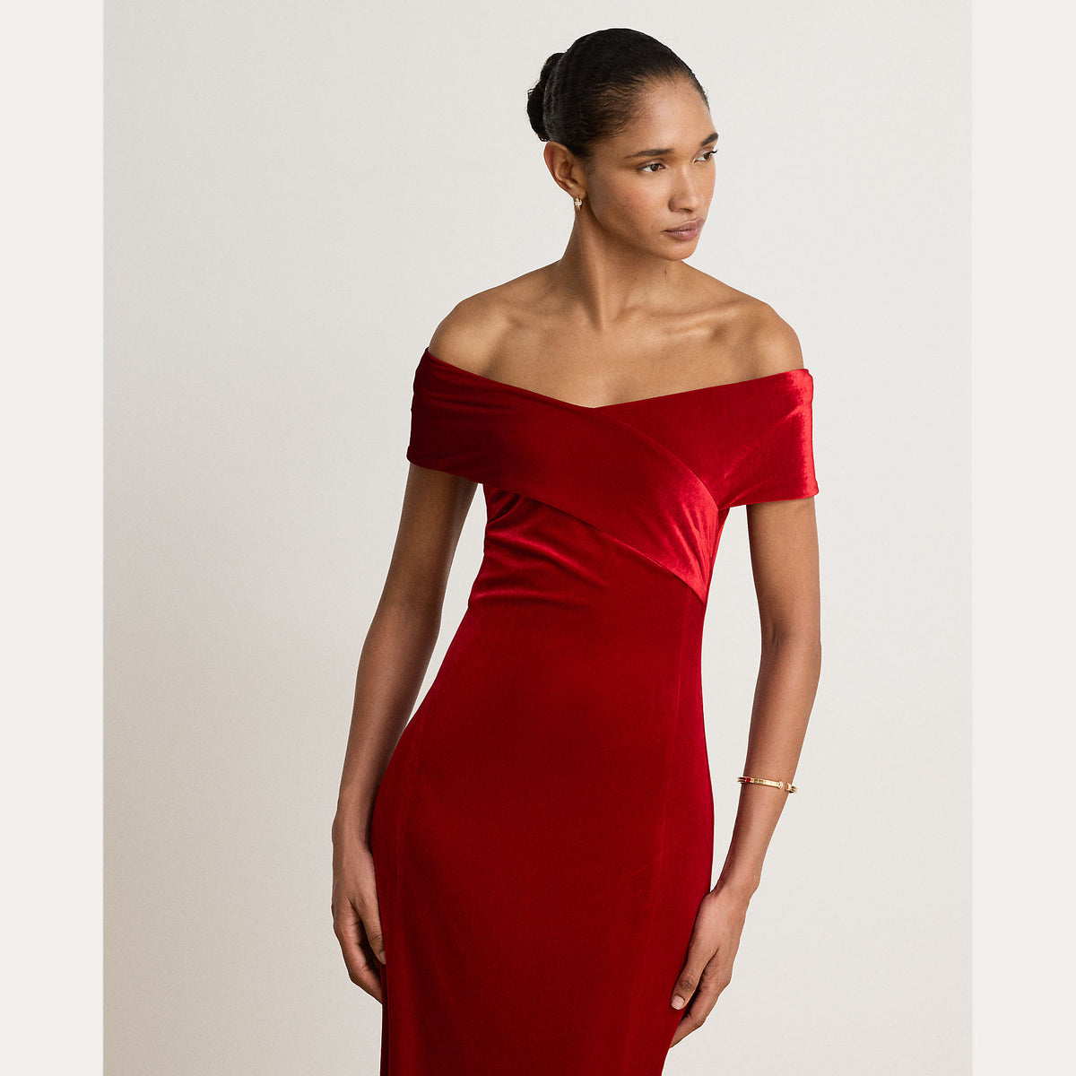 abito da sera in velluto 253-B27594 001 LAUREN RALPH LAUREN 