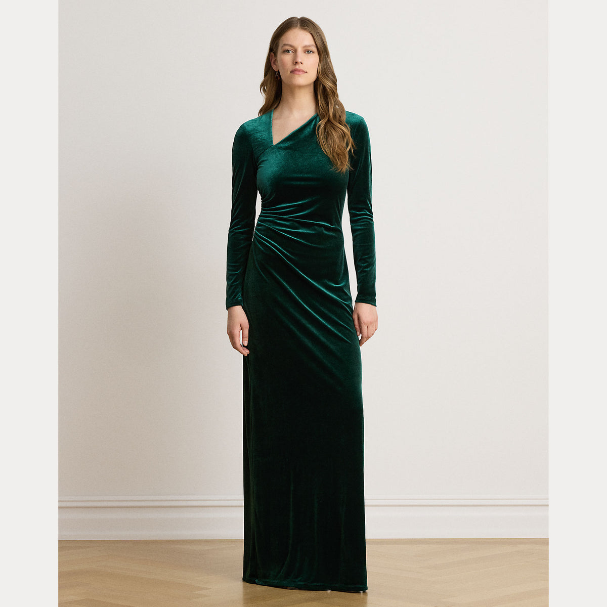 abito in velluto elasticizzato 253-B27595 001 LAUREN RALPH LAUREN 