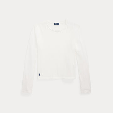 t-shirt crop maniche lunghe 211-967103 001 RALPH LAUREN POLO 