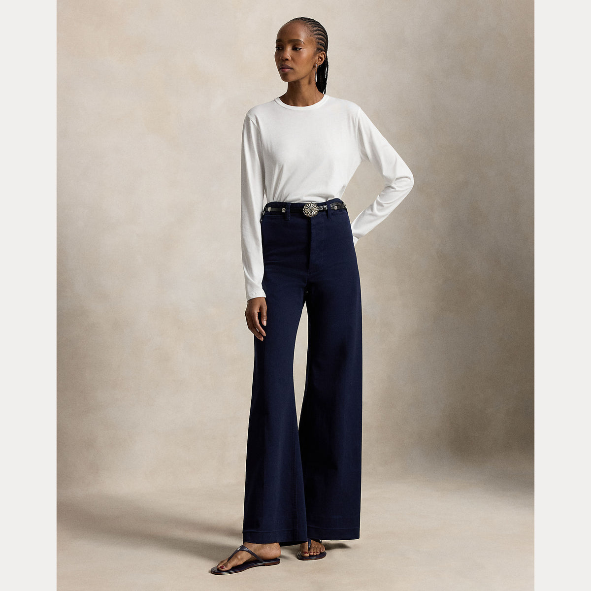 t-shirt crop maniche lunghe 211-967103 001 RALPH LAUREN POLO 