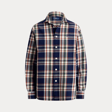 camicia a quadri in cotone 211-971515 502 RALPH LAUREN POLO 