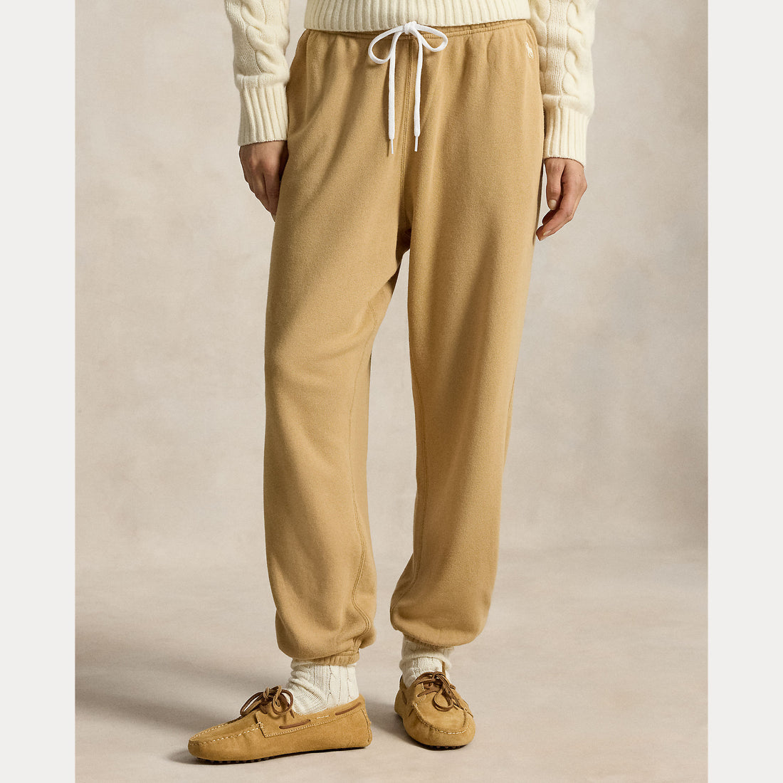 pantalone tuta in pile con coulisse 211-971694 508 RALPH LAUREN POLO 