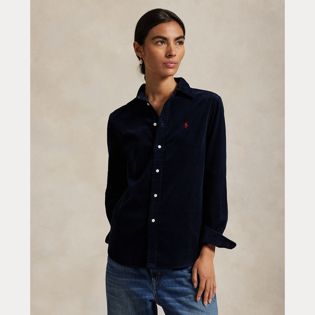 camicia in velluto a coste 211-A93203 008 RALPH LAUREN POLO 