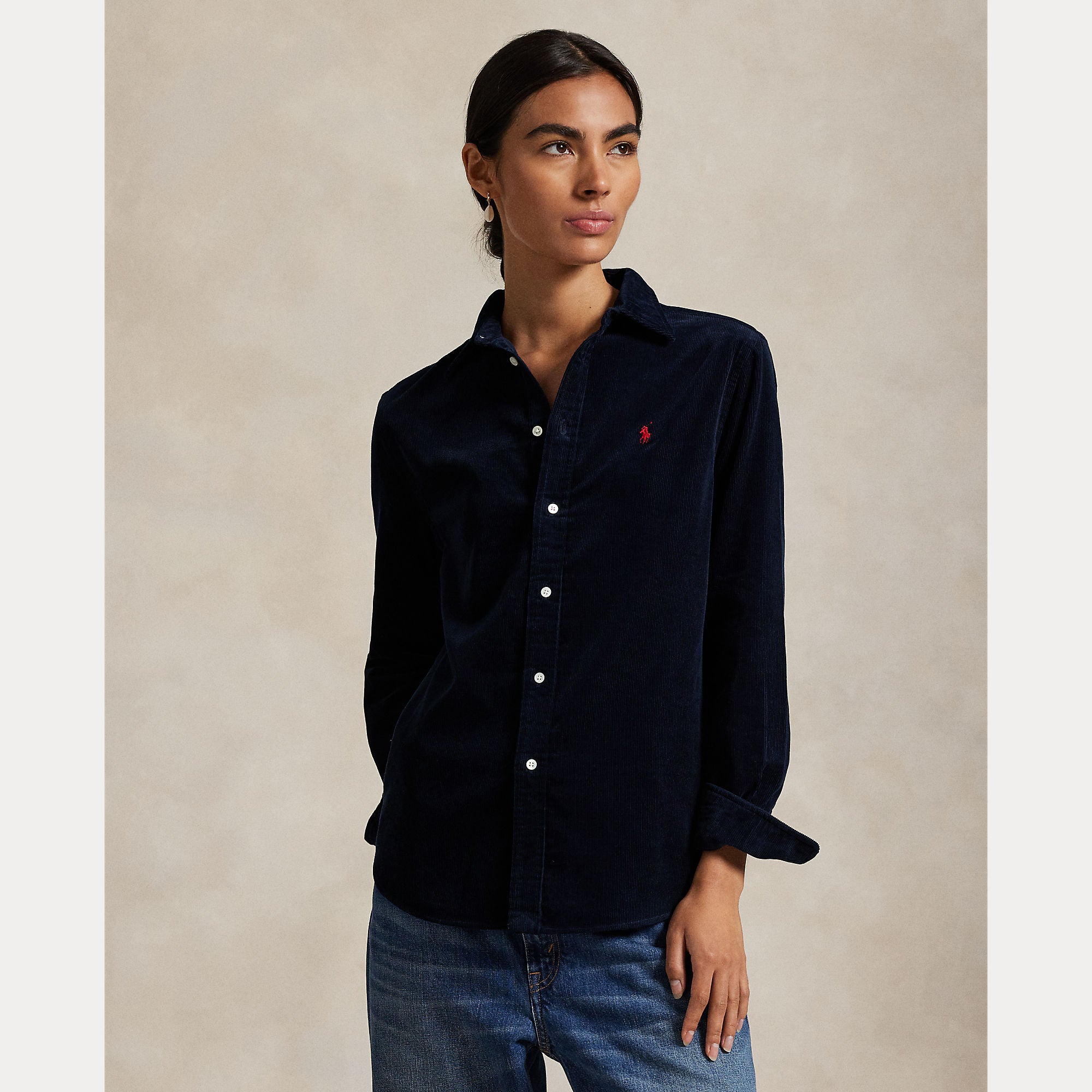 camicia in velluto a coste 211-A93203 008 RALPH LAUREN POLO 