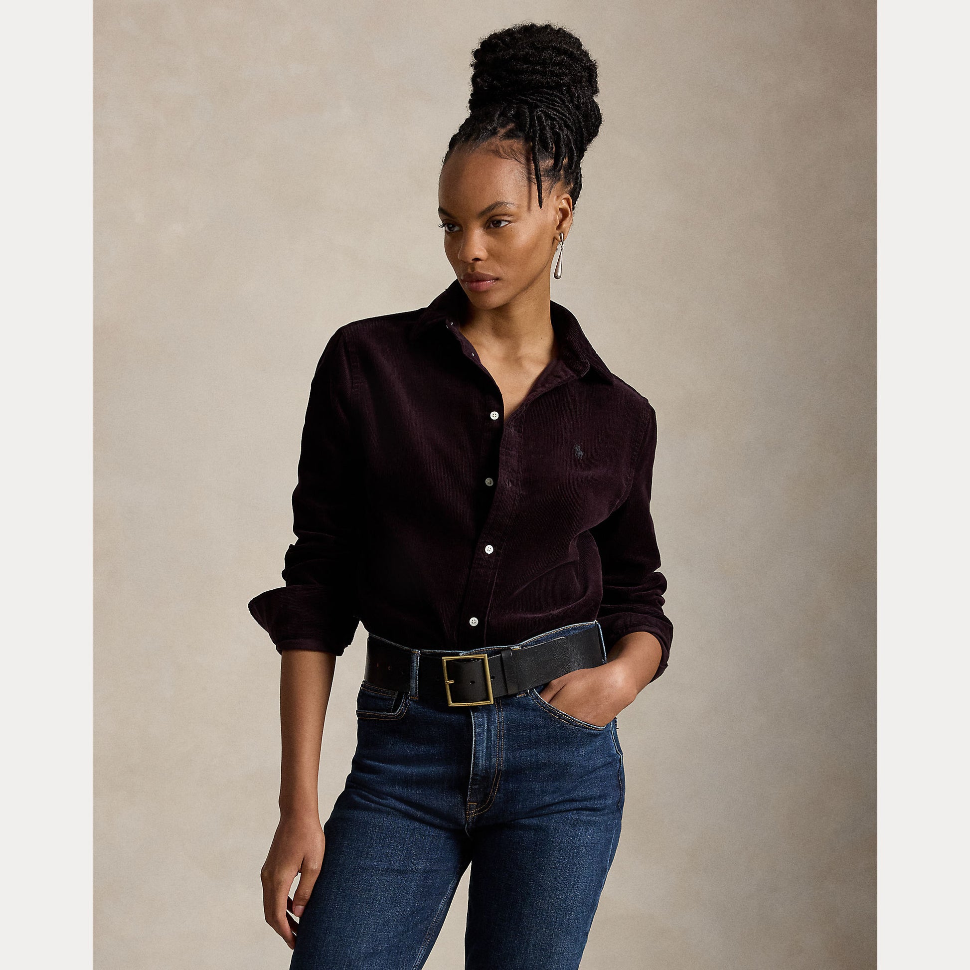 camicia in velluto a coste 211-A93203 012 RALPH LAUREN POLO 
