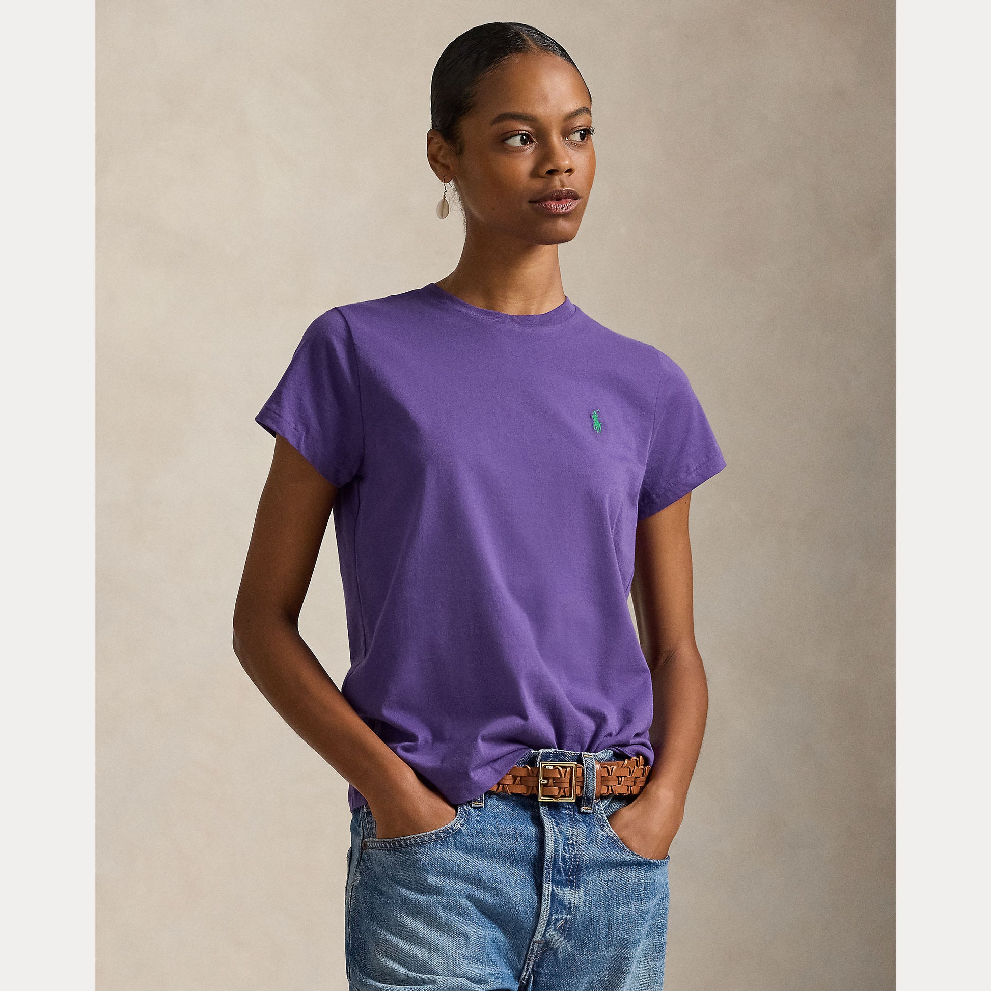 t-shirt con logo pony 211-B14605 002 RALPH LAUREN POLO 