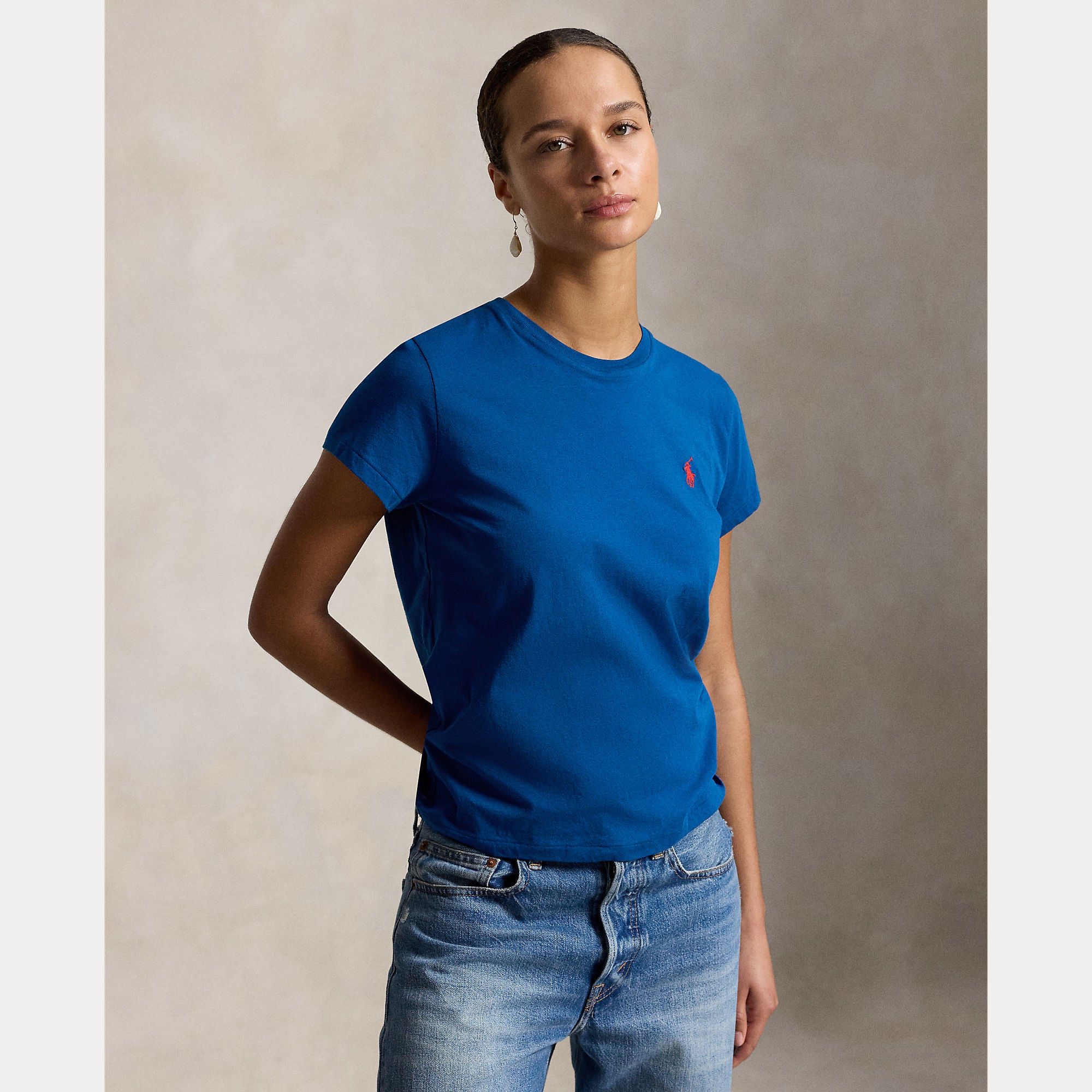 t-shirt con logo pony 211-B14605 024 RALPH LAUREN POLO 