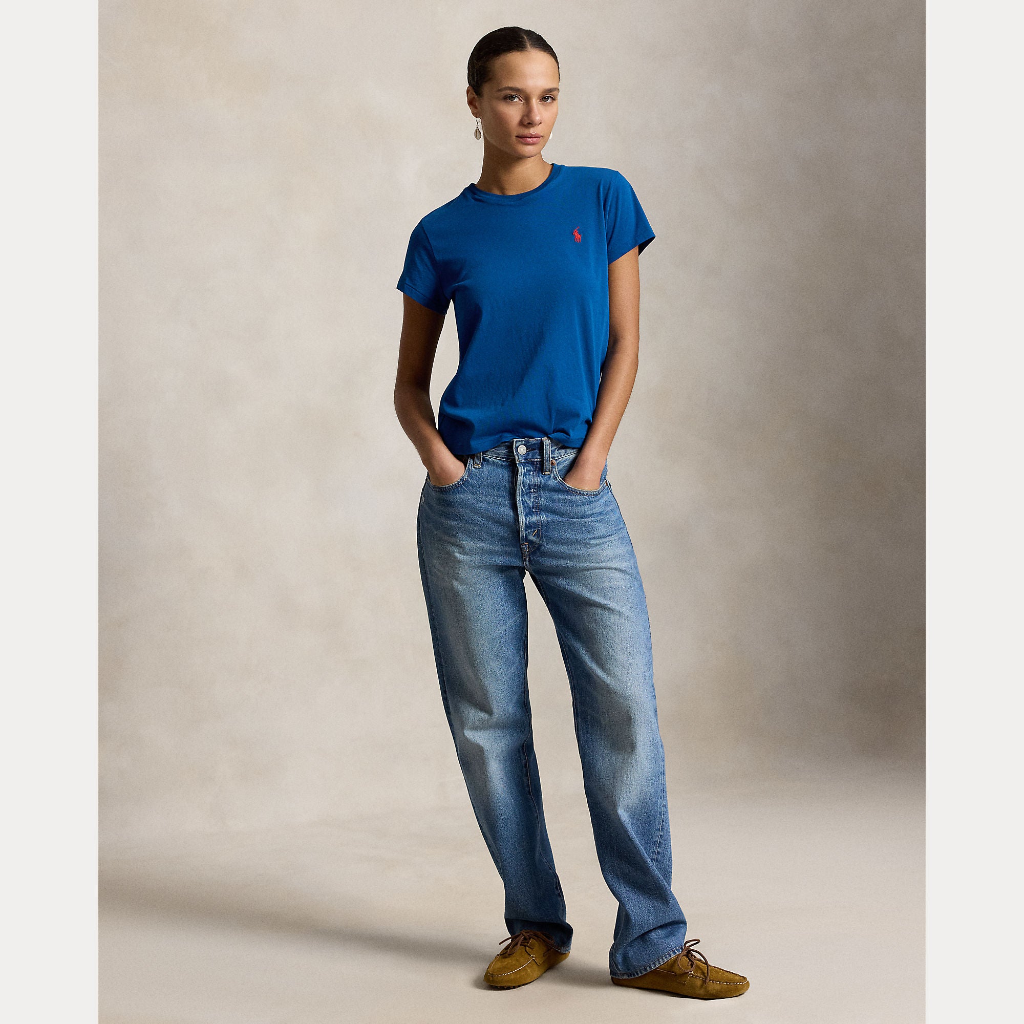 t-shirt con logo pony 211-B14605 024 RALPH LAUREN POLO 