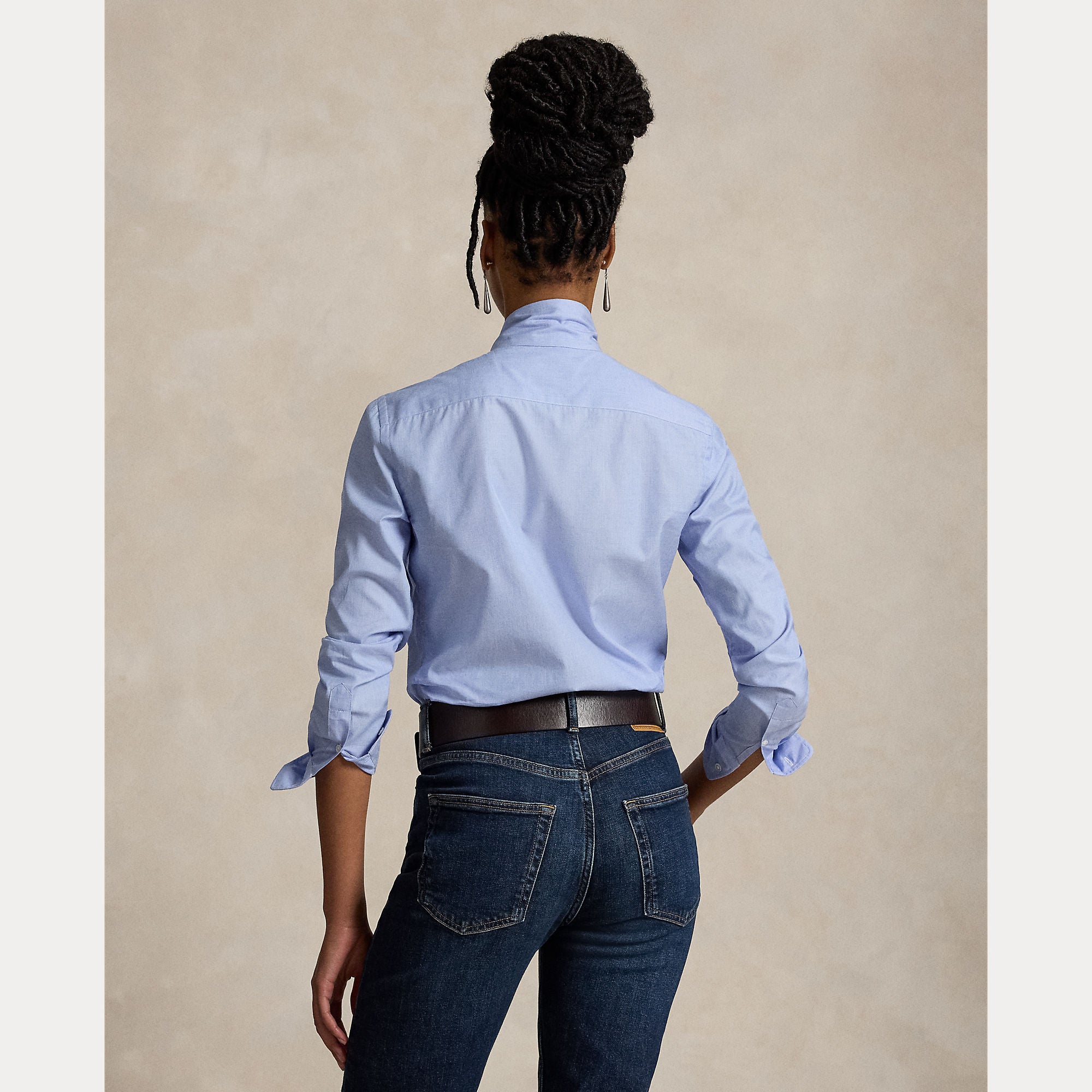 camicia con lacci al collo 211-B17147 001 RALPH LAUREN POLO 