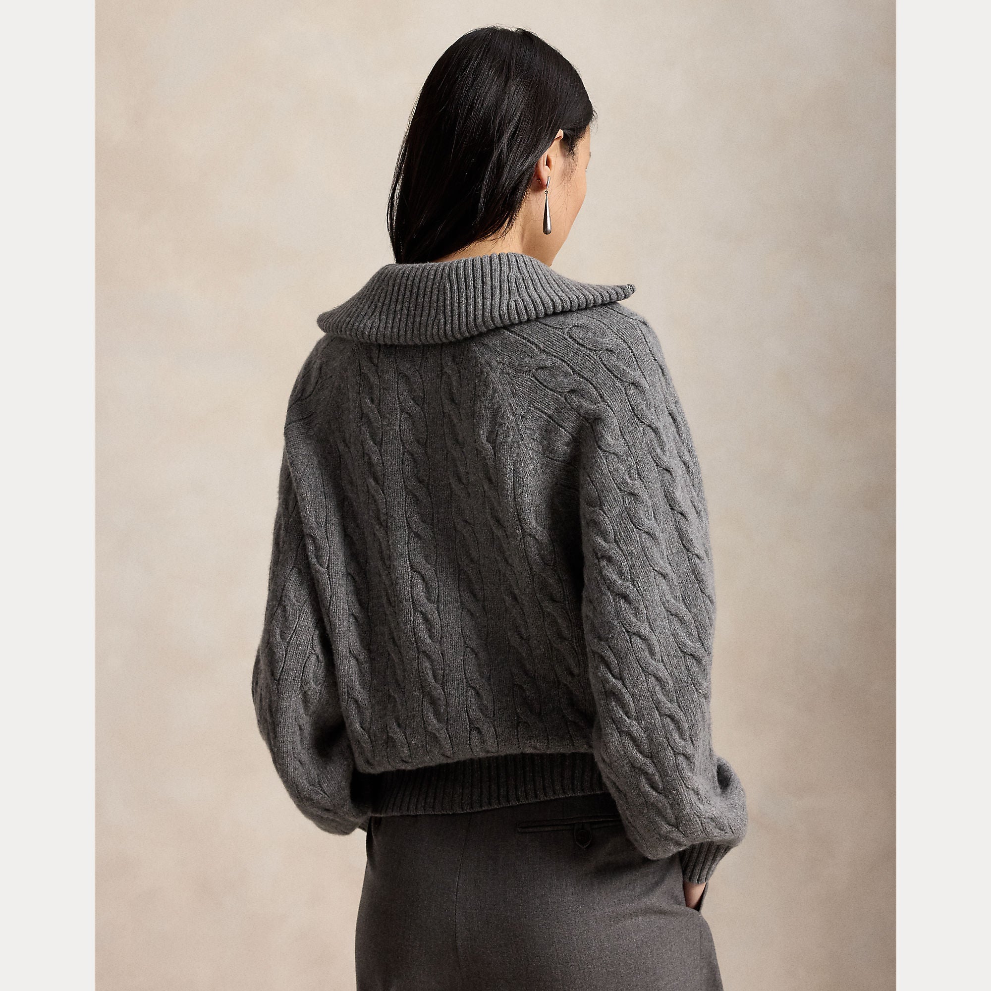giacca in lana e cashmere a trecce 211-B17757 002 RALPH LAUREN POLO 