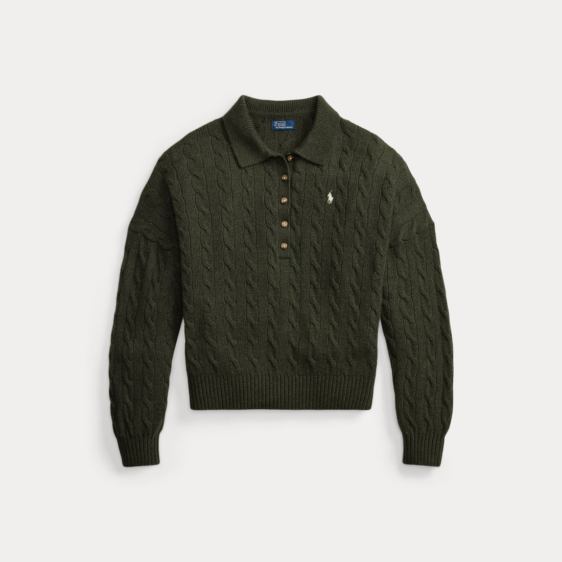 maglione a polo in lana e cashmere 211-B17767 002 RALPH LAUREN POLO 