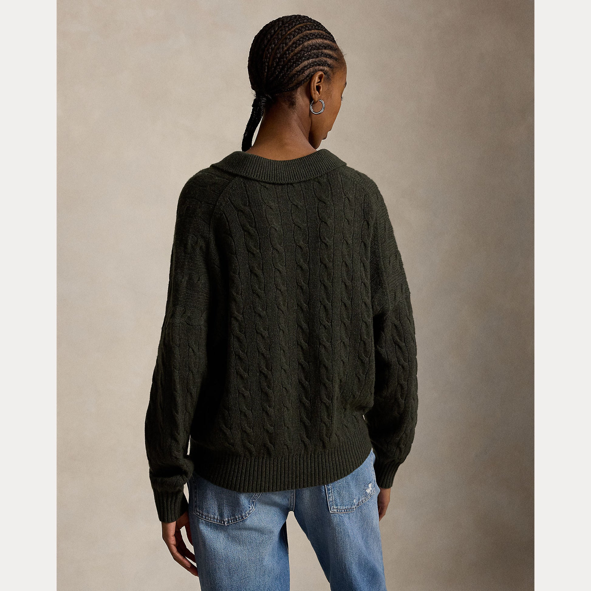 maglione a polo in lana e cashmere 211-B17767 002 RALPH LAUREN POLO 
