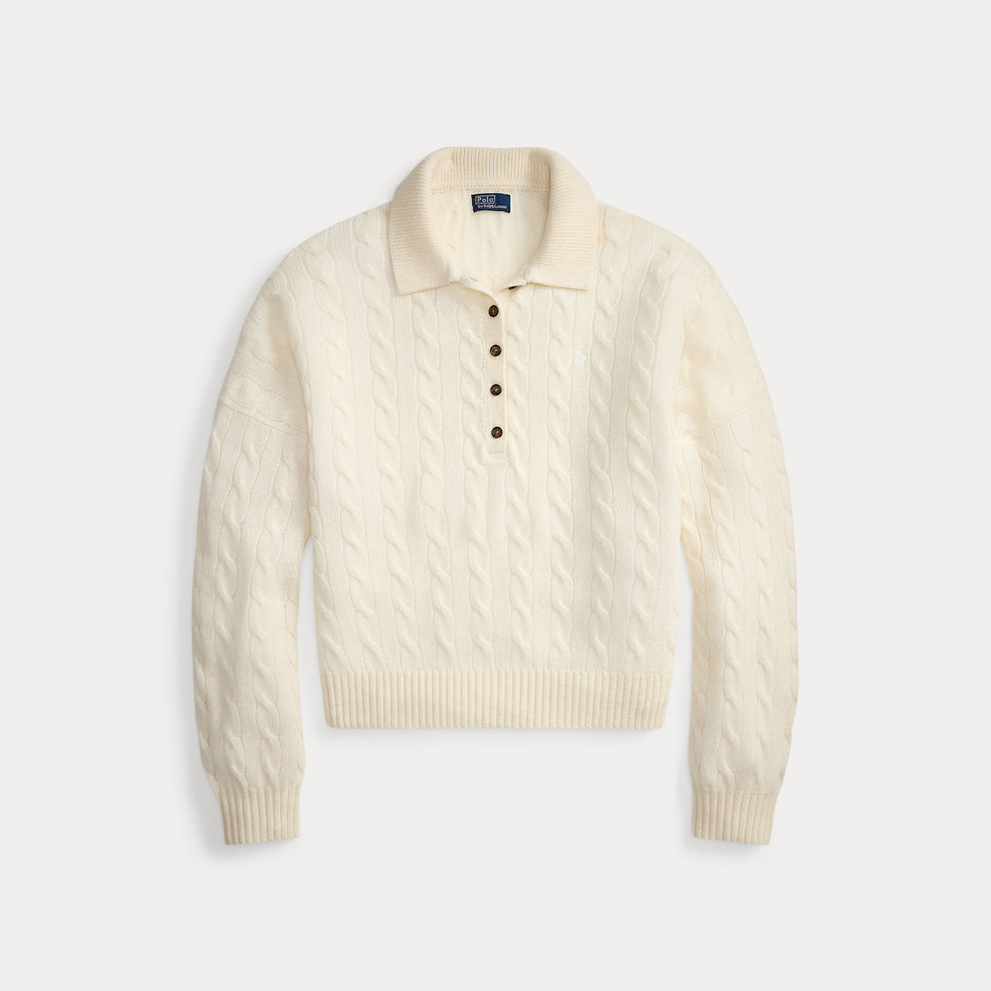 maglione a polo in lana e cashmere 211-B17767 007 RALPH LAUREN POLO 