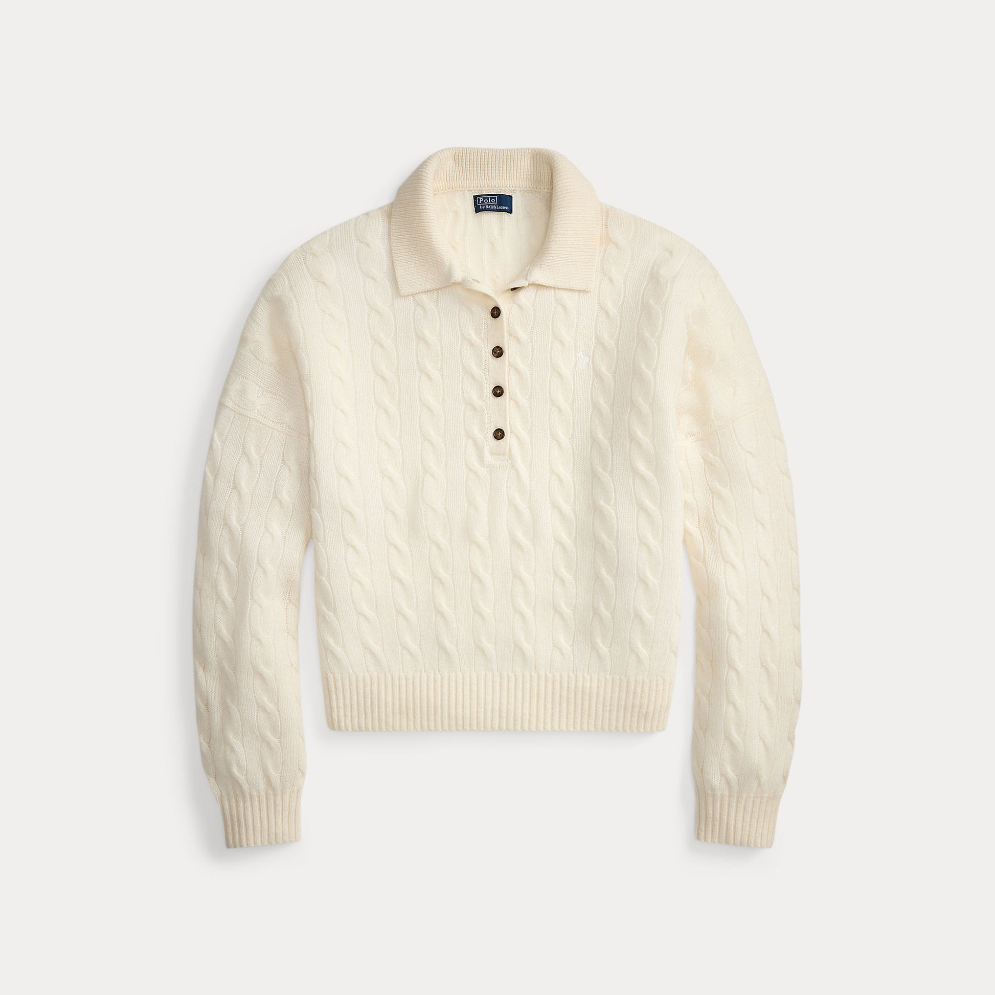 maglione a polo in lana e cashmere 211-B17767 007 RALPH LAUREN POLO 