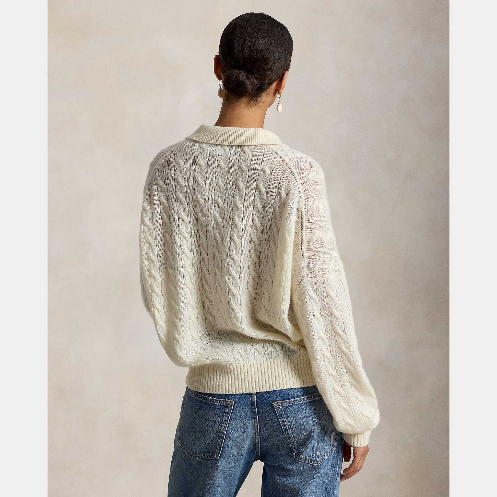 maglione a polo in lana e cashmere 211-B17767 007 RALPH LAUREN POLO 