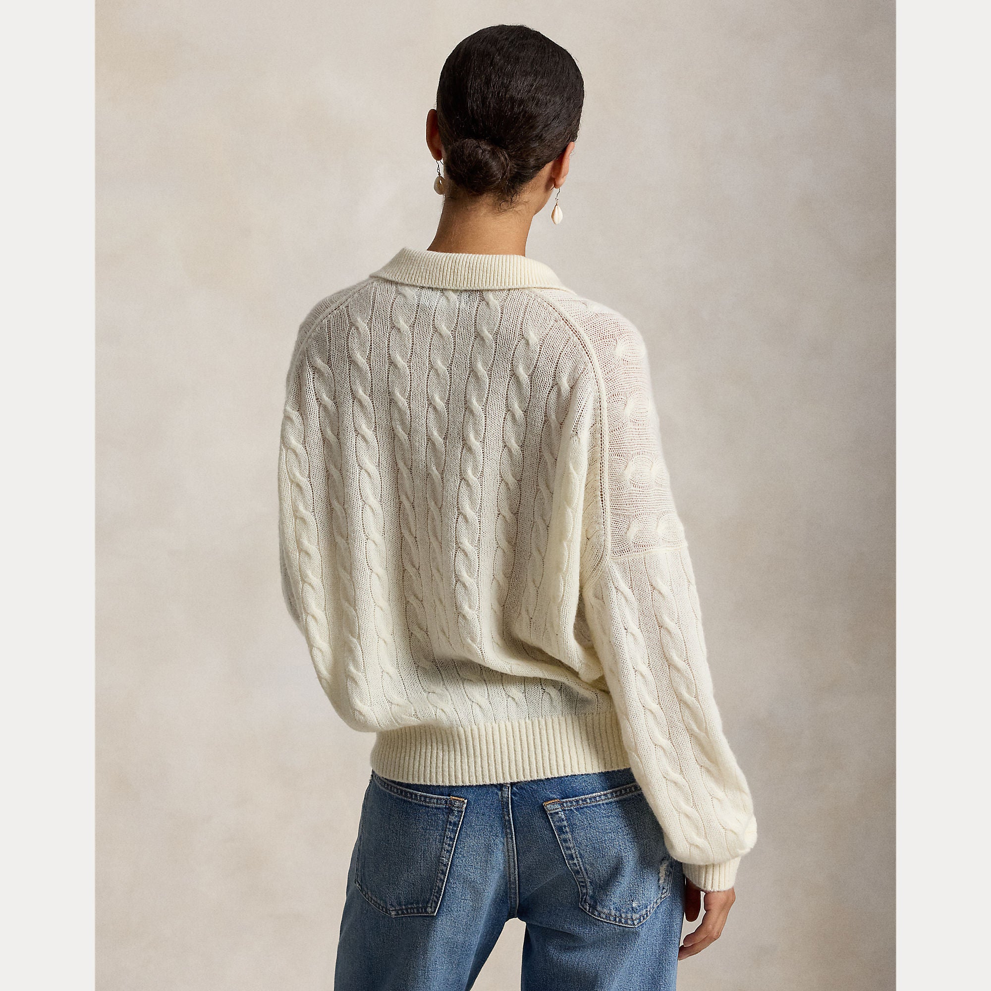 maglione a polo in lana e cashmere 211-B17767 007 RALPH LAUREN POLO 