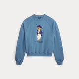 RALPH LAUREN POLO felpa polo bear girocollo Blu
