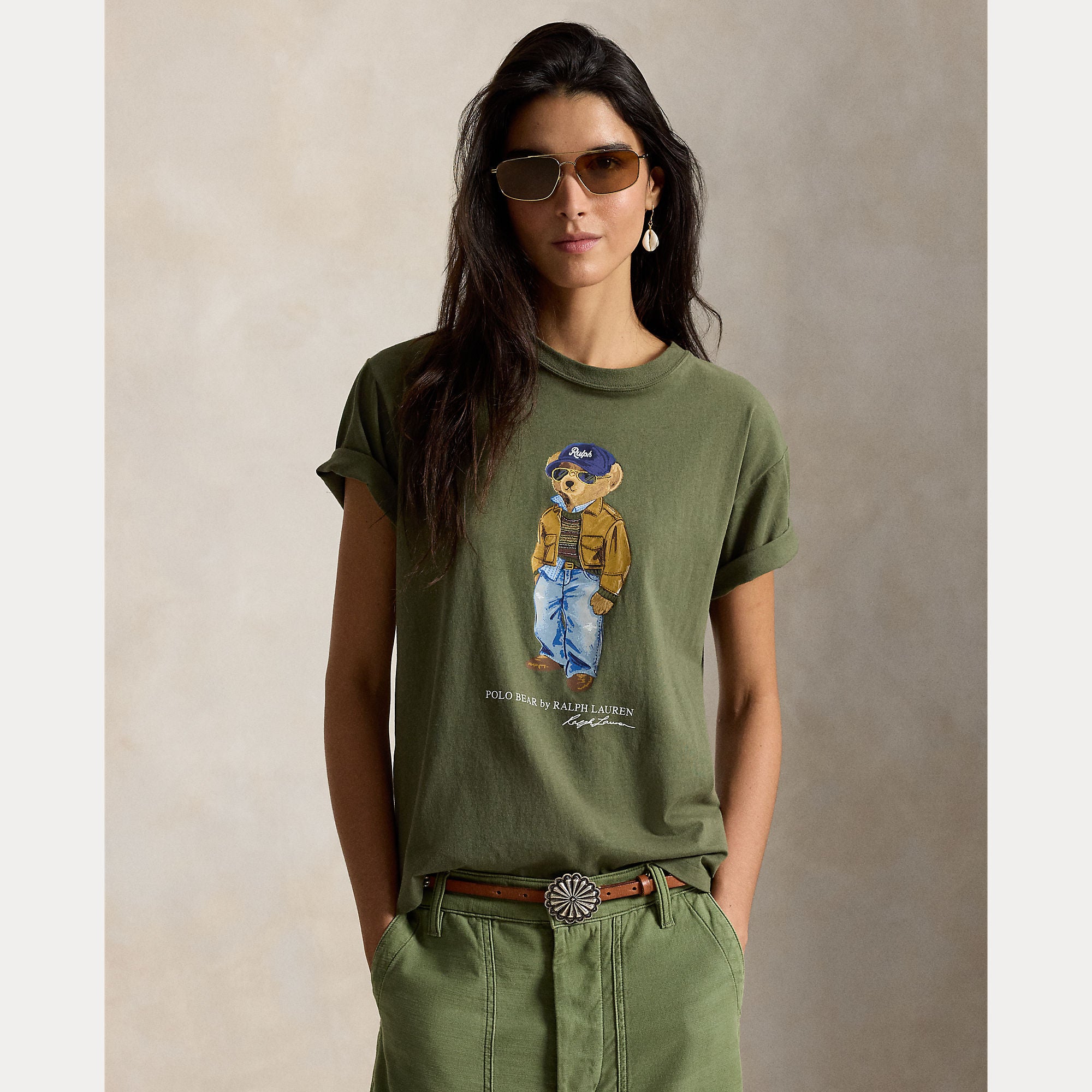 t-shirt polo bear in cotone 211-B17806 001 RALPH LAUREN POLO 