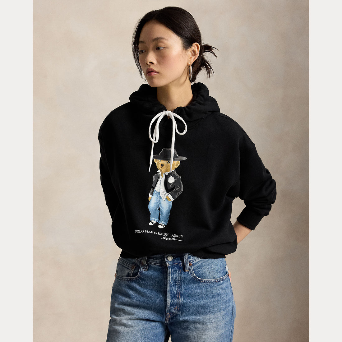 felpa in pile con cappuccio 211-B23862 001 RALPH LAUREN POLO 