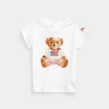 RALPH LAUREN POLO t-shirt con orso polo Bianco