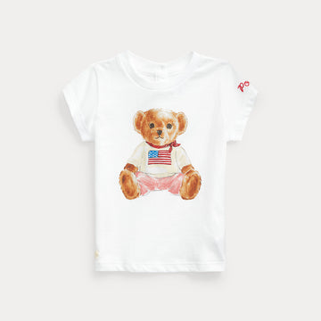 t-shirt con orso polo 310-844732 001 RALPH LAUREN POLO 